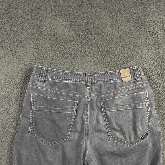 Prana Jeans Mens 32x34 Gray Bridger Slim Fit Dark Wash Denim Stretch Outdoor - Picture 9 of 16
